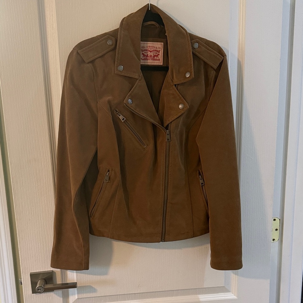 Levi Elegant Tan Suede Jacket